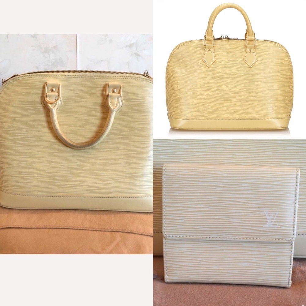 Louis Vuitton Alma PM Epi ivory with wallet!